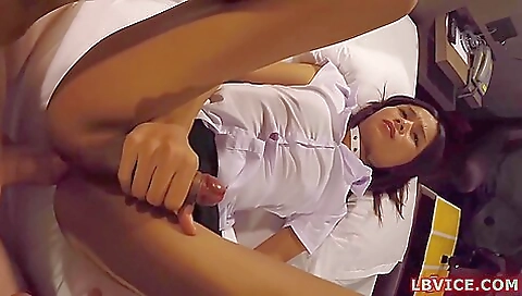 Asian girl enjoys anal and gets her pussy licked by the dude