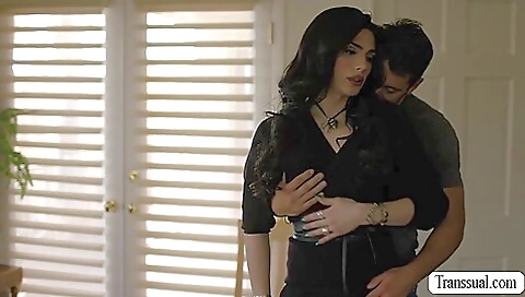 Trans 18+ babe gets her asshole licked open for hardcore deepthroat