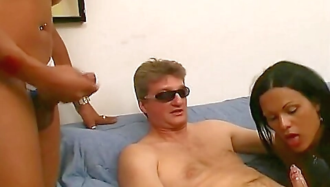 A busty blonde in vintage porn is humping a big dick