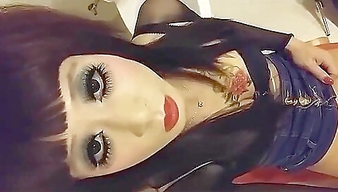 My slutty babe in a lingerie gets her ass fucked on the desk