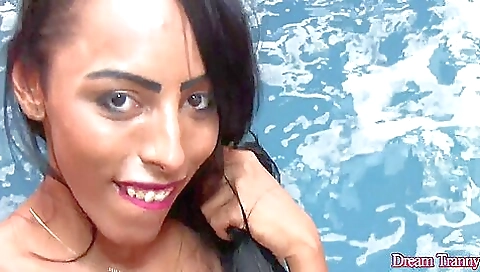 Adiah hy bronze gets naked and shows her tits and her big black dick