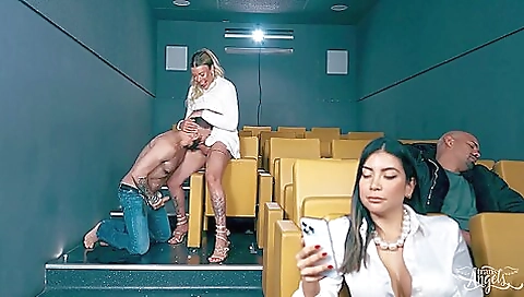 Beautiful blonde babe with an awesome ass is fucking